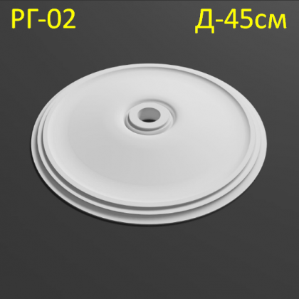 розетка з гіпсу гладка